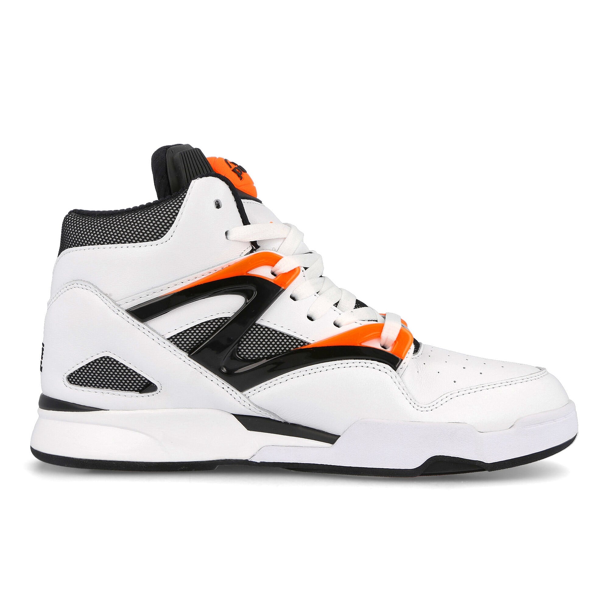 Reebok pump omni zone ii Footwear White / Wild Orange / Black   Material | Overkill