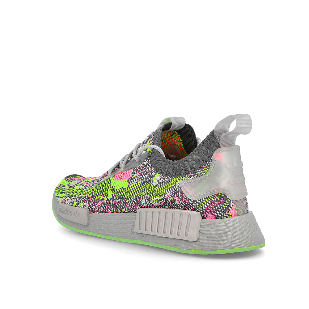 adidas nmd r1 primeknit Grey-Grey-Hyper Pop Sneakers  Material | Overkill