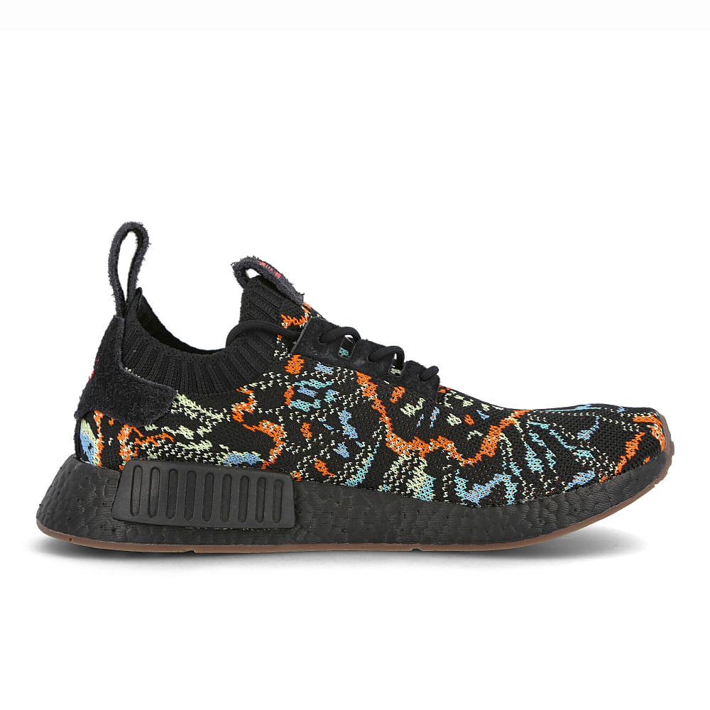 adidas nmd r1 primeknit Core Black-Core Black-Gum Sneakers  Silhouette | Overkill