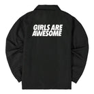Girls Are Awesome Coach Jacket Black Bomber & Varsity Jackets Material | Overkill