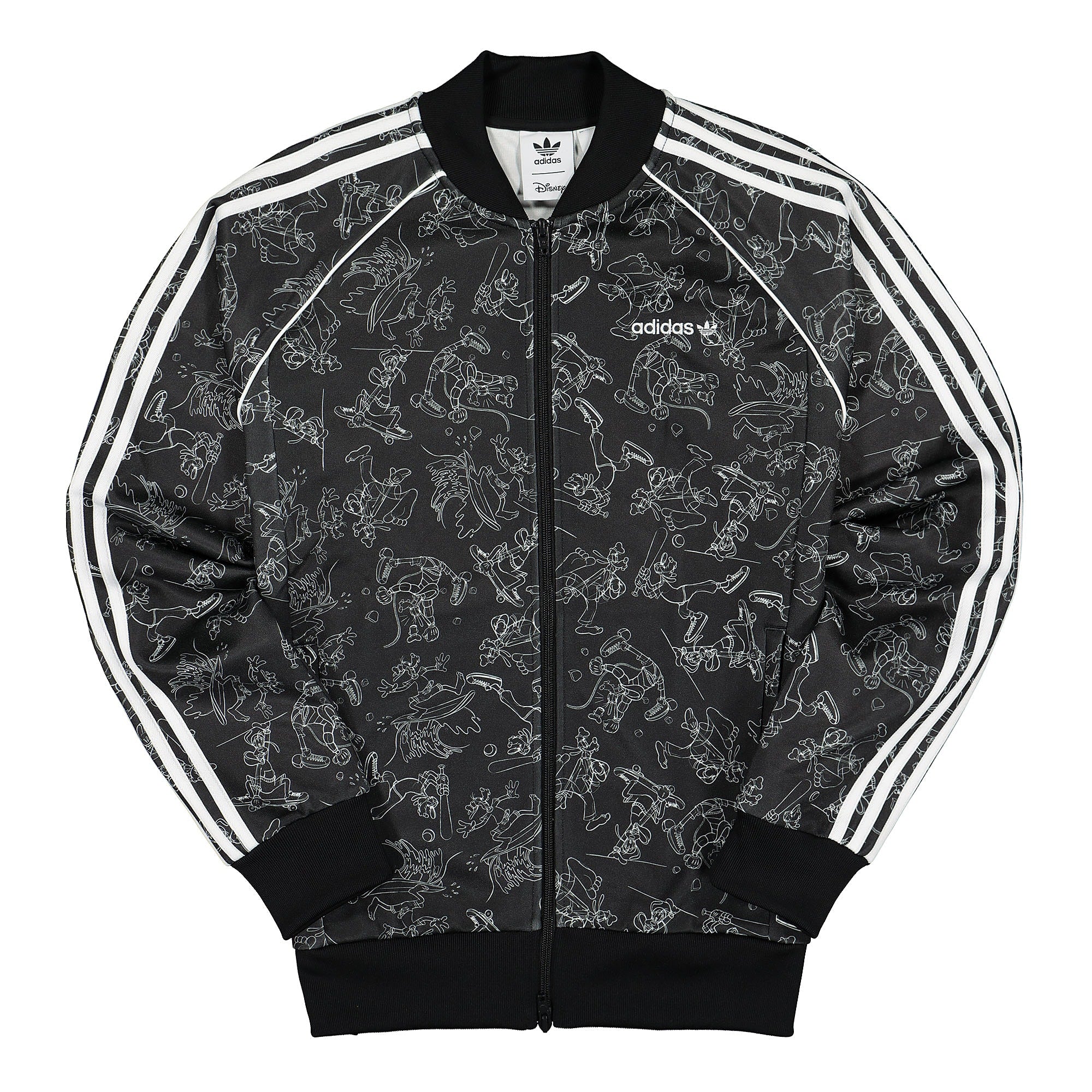 adidas Goofy Superstar Track Top Black / White Track Jackets GD6023 | Overkill