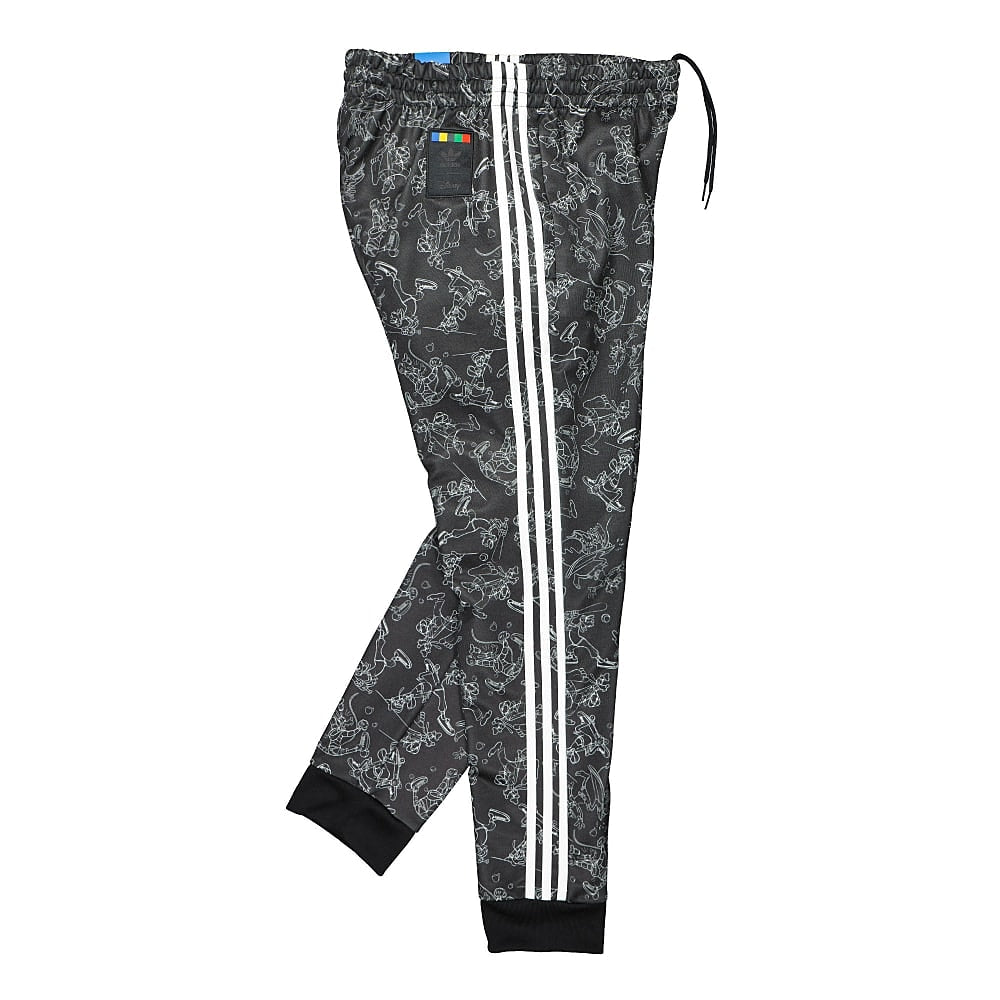 adidas Goofy Superstar Track Pant Black / White Sweat & Track Pants Close-up | Overkill