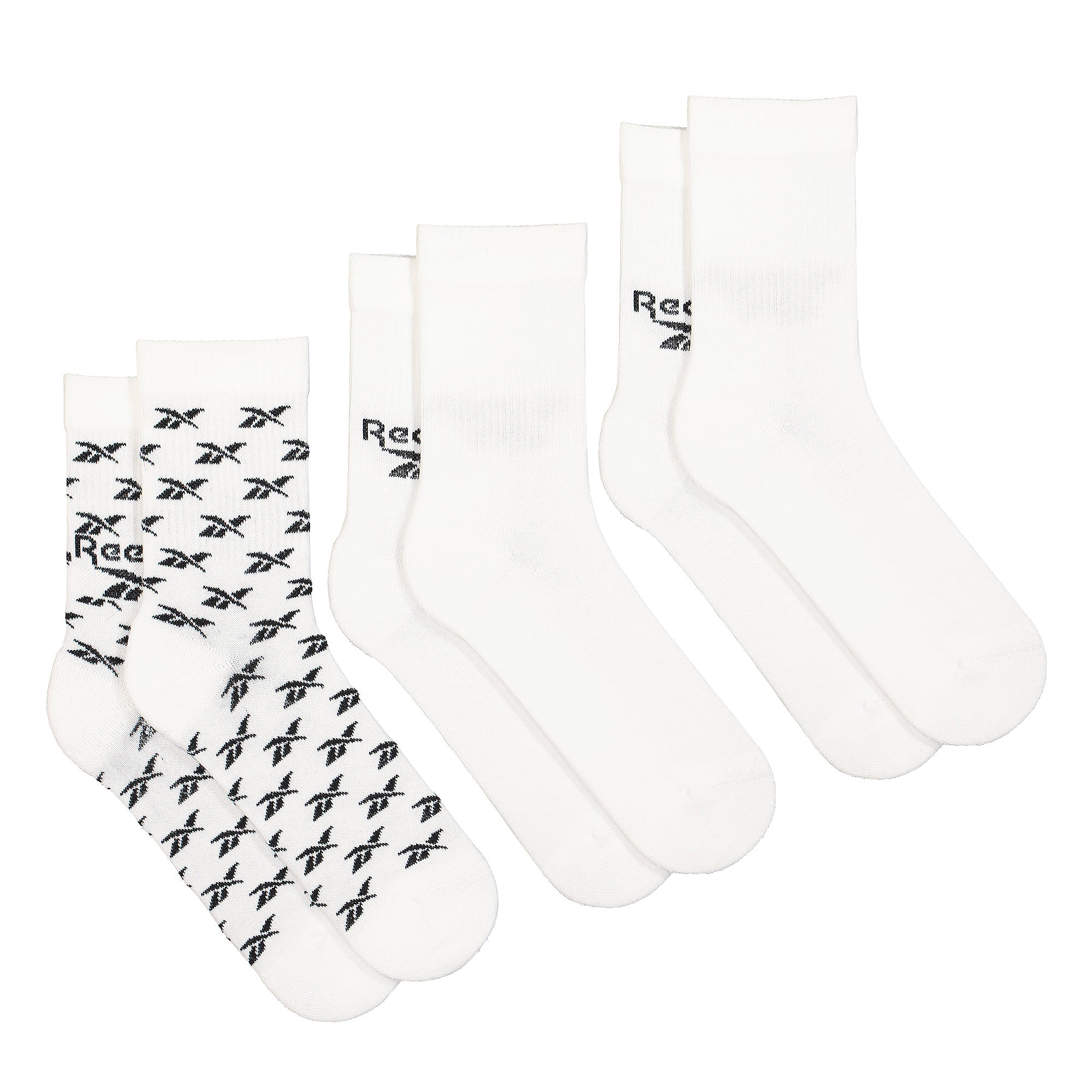 Reebok Classic Fold-Over Crew Socks 3PP White Socks Material | Overkill