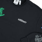 adidas Goofy Crew Black Sweatshirts Close-up | Overkill
