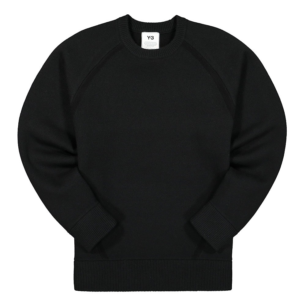 Y-3 Classic Winter Knit Crew Sweater Black Sweatshirts GK4565 | Overkill