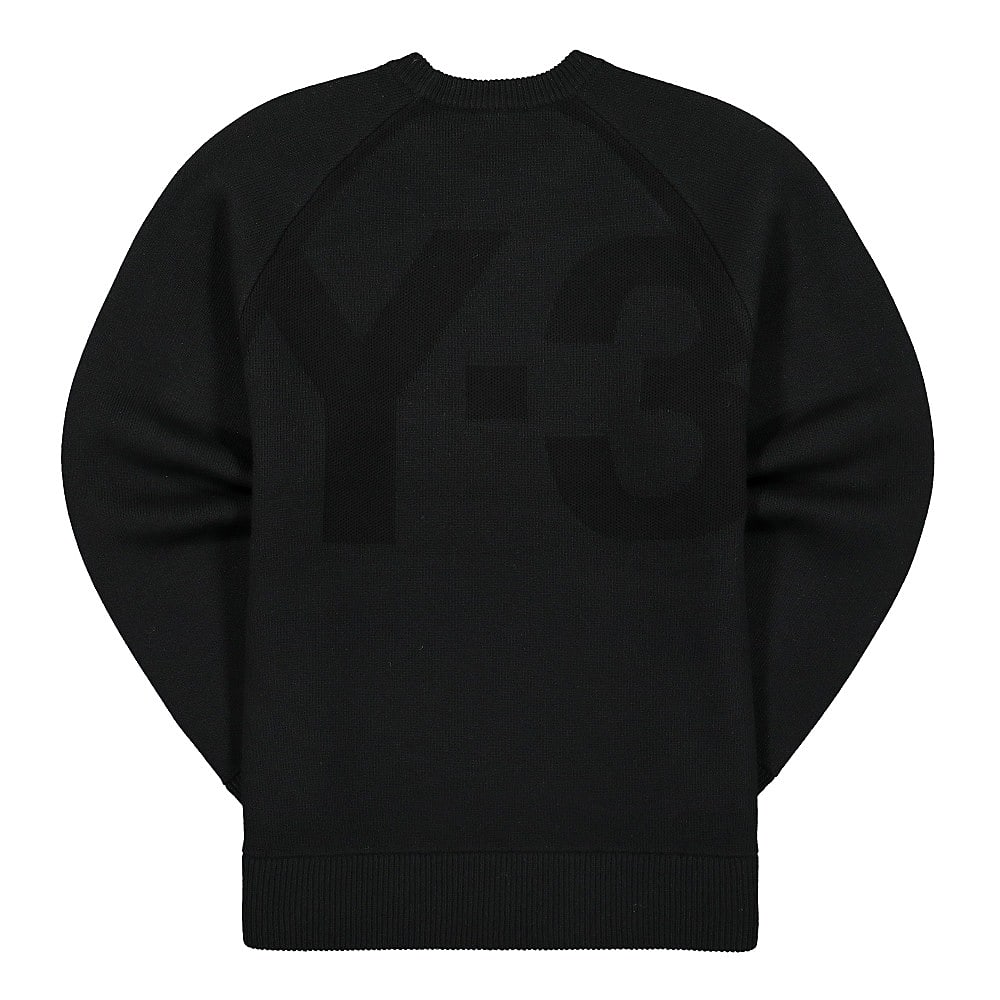 Y-3 Classic Winter Knit Crew Sweater Black Sweatshirts Material | Overkill