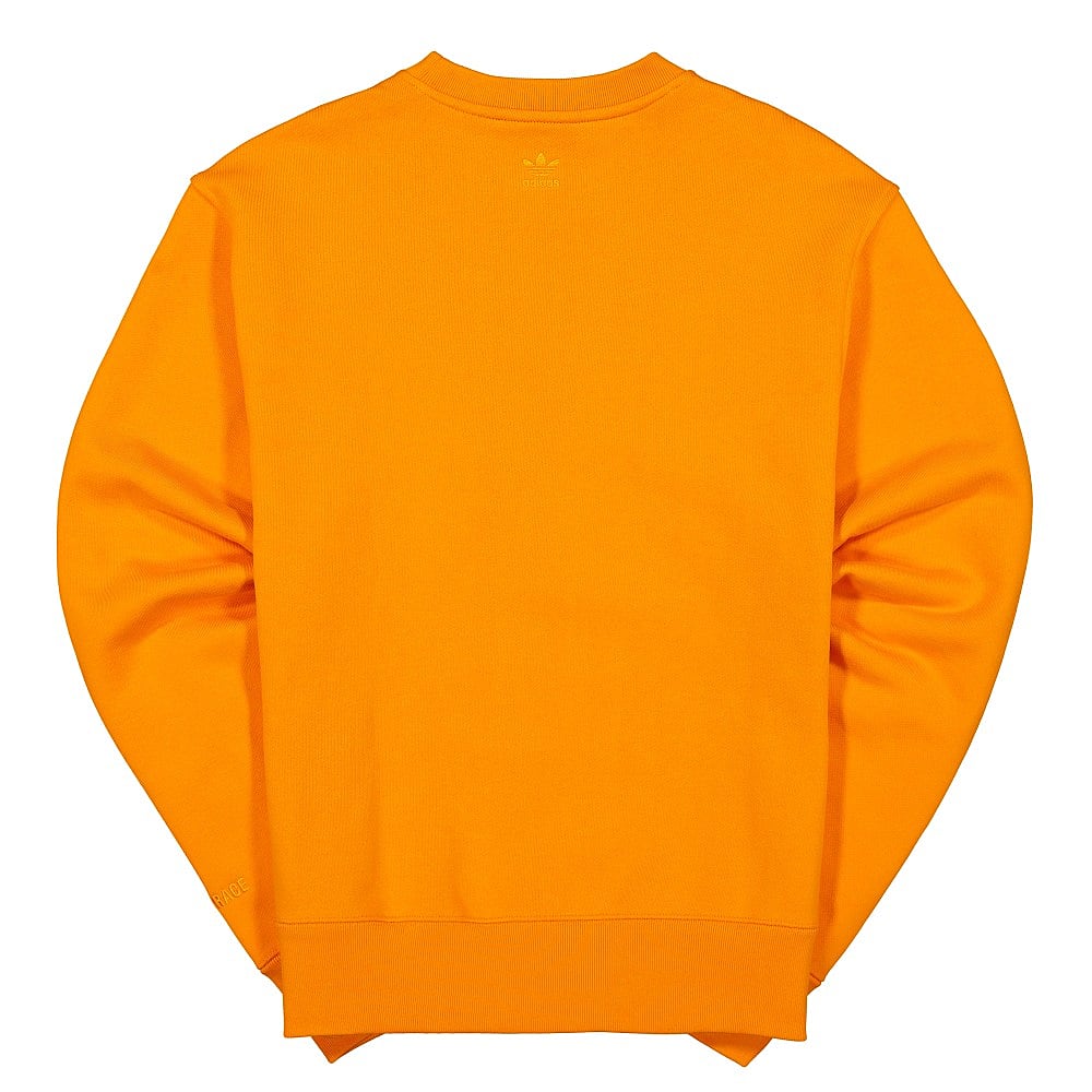 adidas Pharrell Williams x adidas Basics Crew Bright Orange Sweatshirts Material | Overkill