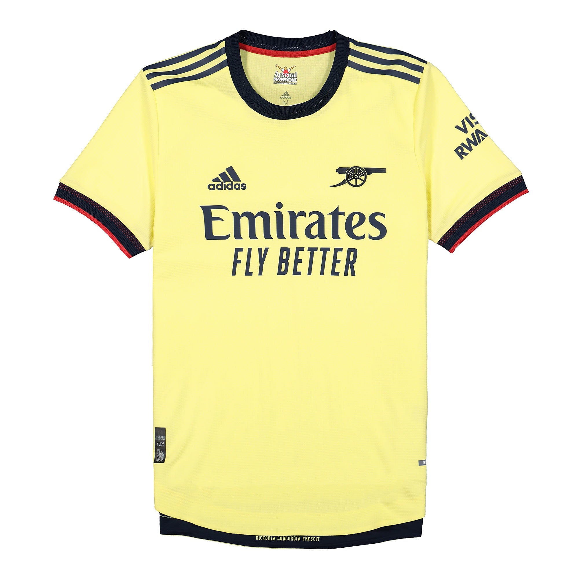 adidas FC Arsenal 20-22 Away Authentic Jersey Pearl Citrine T-Shirts GM0219 | Overkill