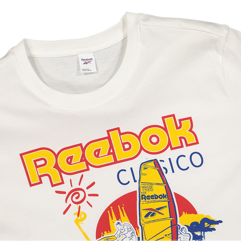 Reebok Classics Souvenir 3 Tee White T-Shirts Close-up | Overkill