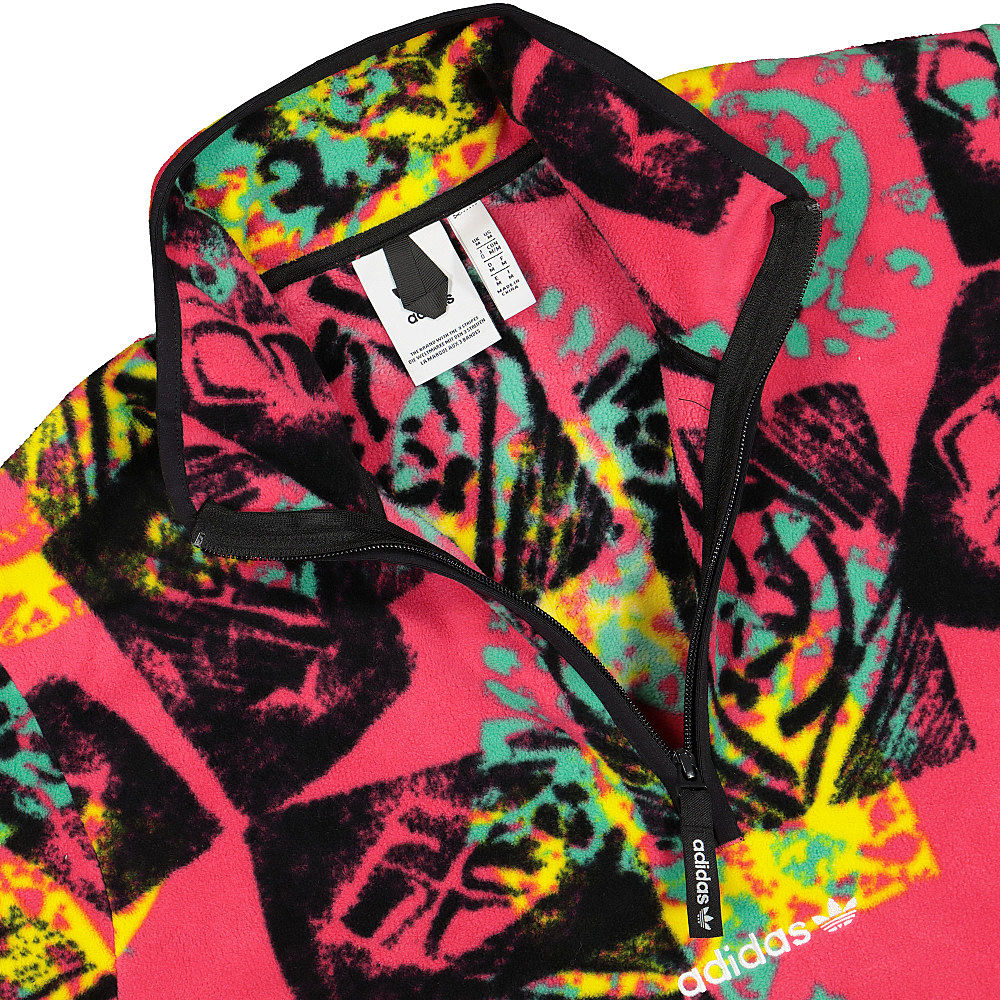 adidas ADV Half Zip AOP Fleece Multicolor Sweatshirts Close-up | Overkill