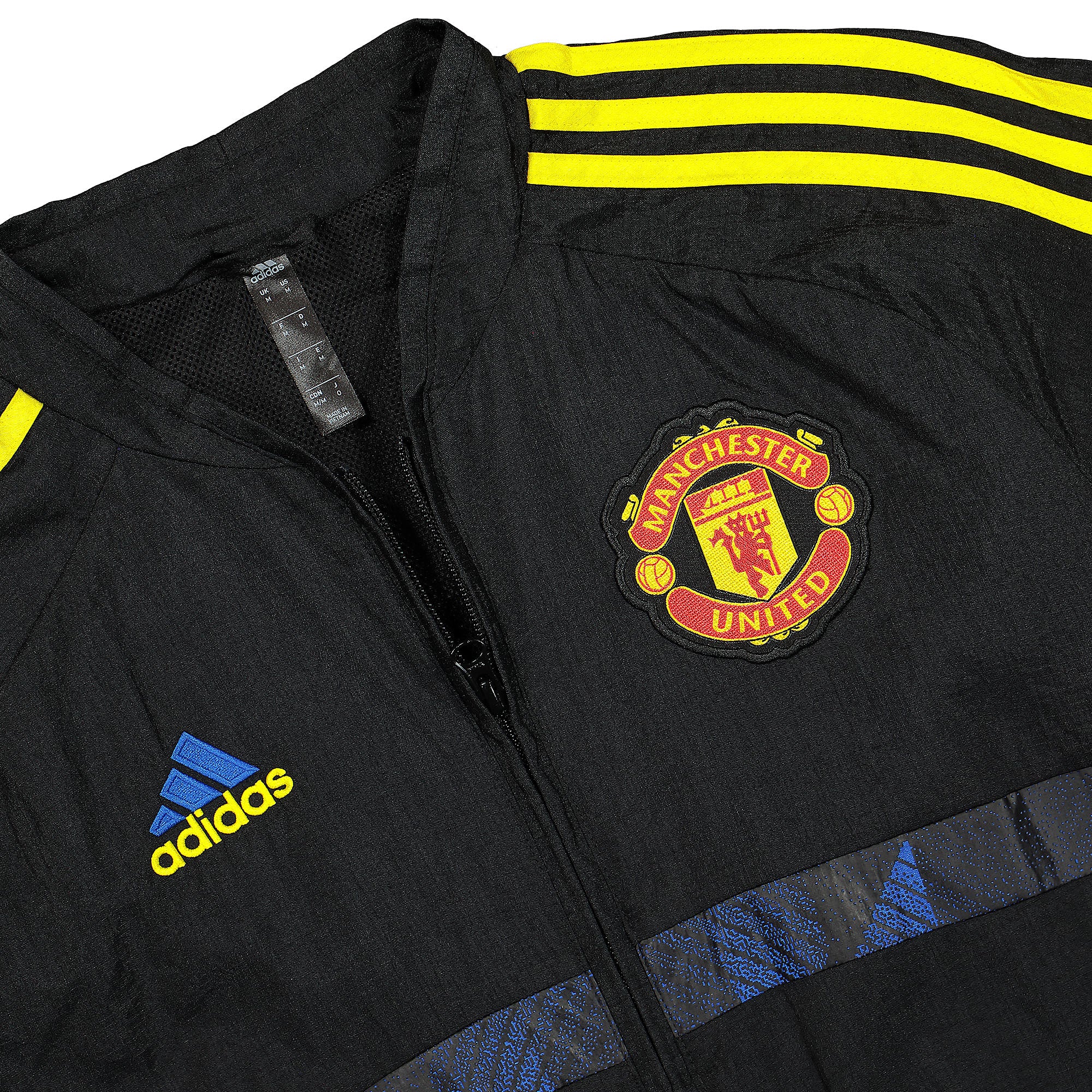 adidas Manchester United Icon Woven Jacket Black Jackets Material | Overkill