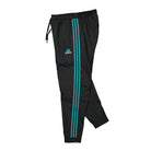 adidas Real Madrid 21/22 Icon Woven Pant Black / Blast Emerald Sweat & Track Pants Close-up | Overkill