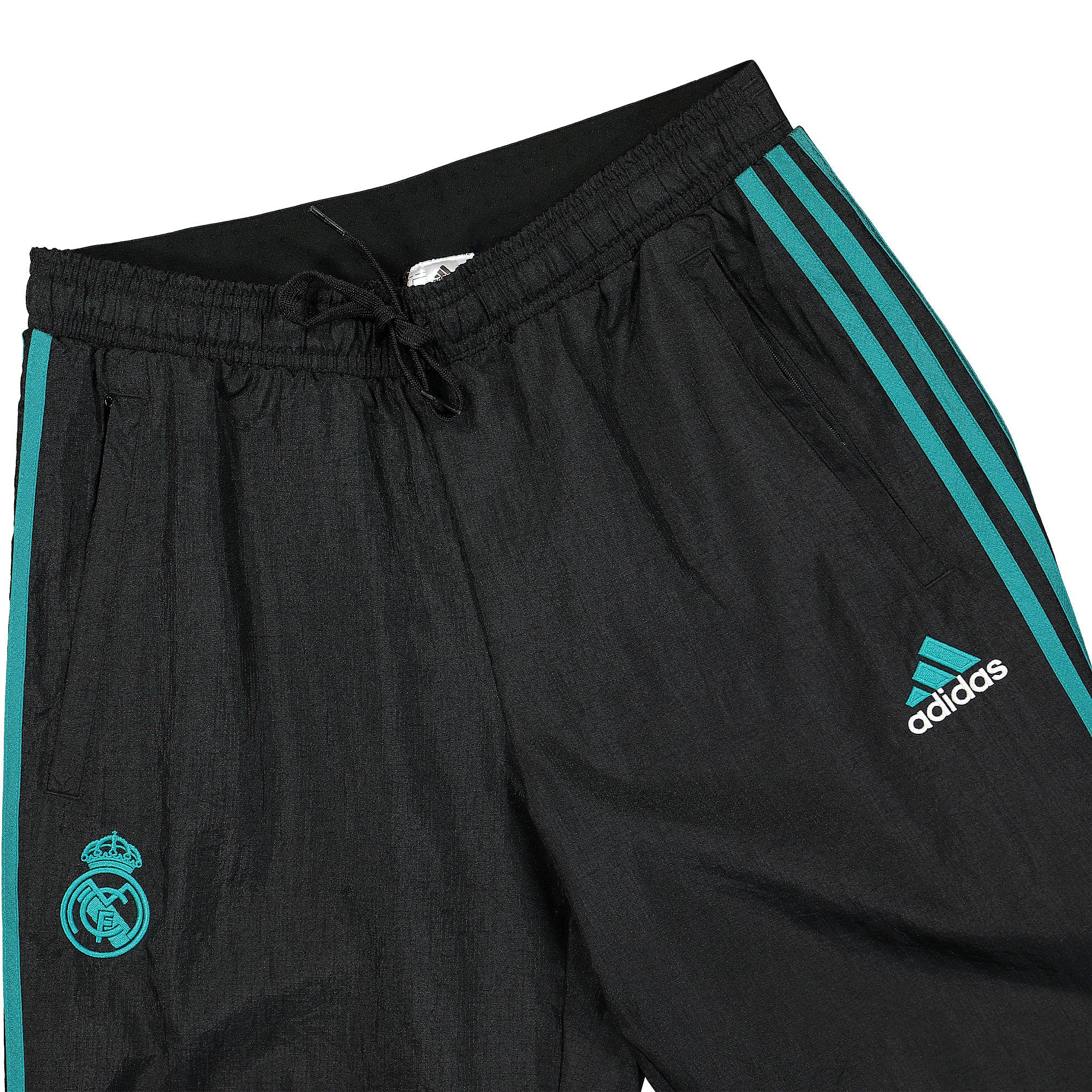 adidas Real Madrid 21/22 Icon Woven Pant Black / Blast Emerald Sweat & Track Pants Detailfoto | Overkill