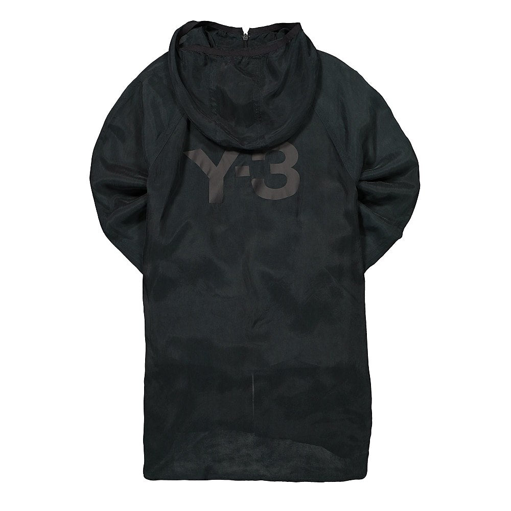 Y-3 M Shade Sanded Cupro Hooded Top Off Black Hoodies Material | Overkill