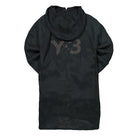Y-3 M Shade Sanded Cupro Hooded Top Off Black Hoodies Material | Overkill