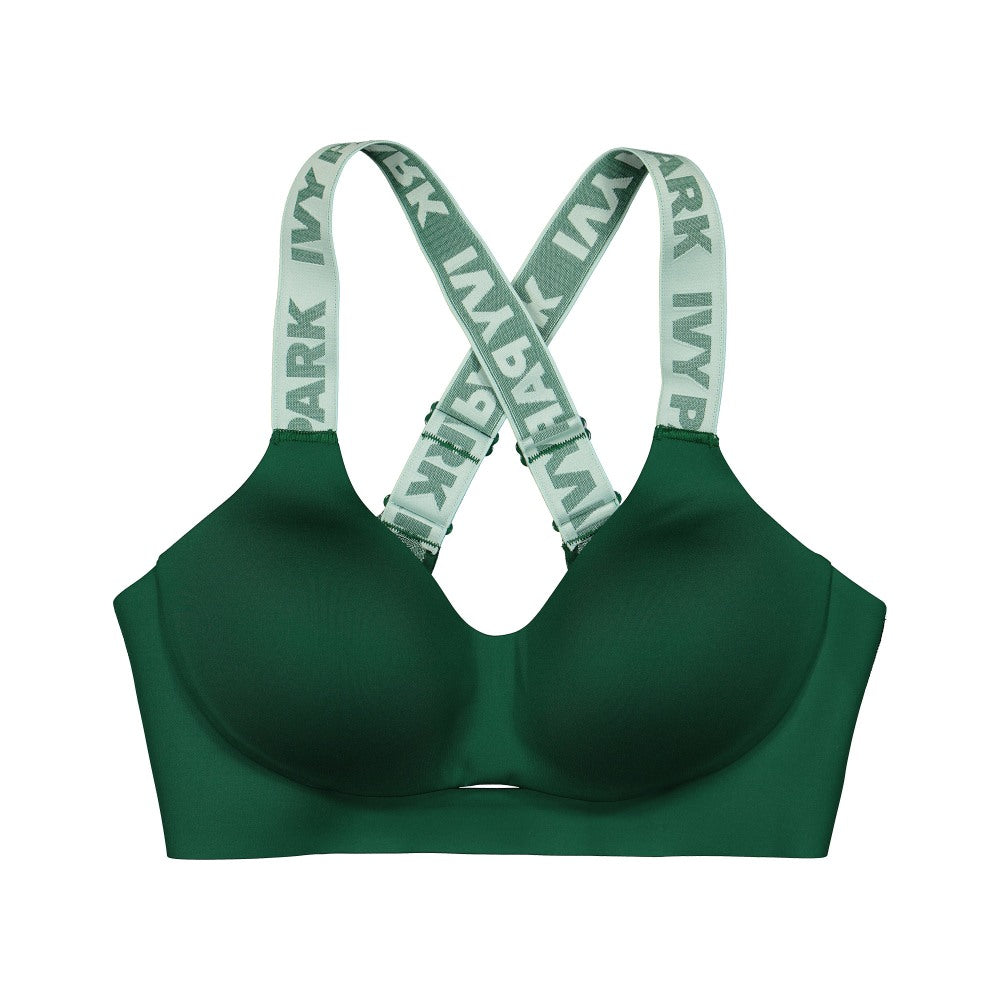 adidas Ivy Park x adidas Cut Out Bra Medium Support Dark Green Underwear GT9002 | Overkill