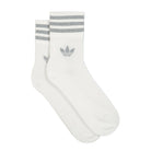 adidas Crew Socks 2PP White / Reflective Silver Socks Material | Overkill