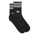 adidas Crew Socks 2PP Black / Reflective Silver Socks Material | Overkill