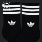 adidas Crew Socks 2PP Black / Reflective Silver Socks Close-up | Overkill