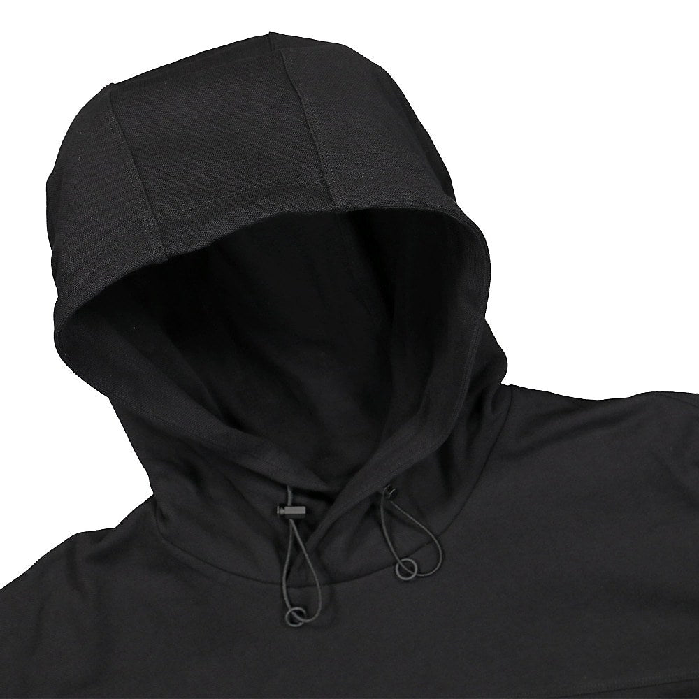 Y-3 M Classic Heavy Pique Hoodie Black Hoodies Close-up | Overkill