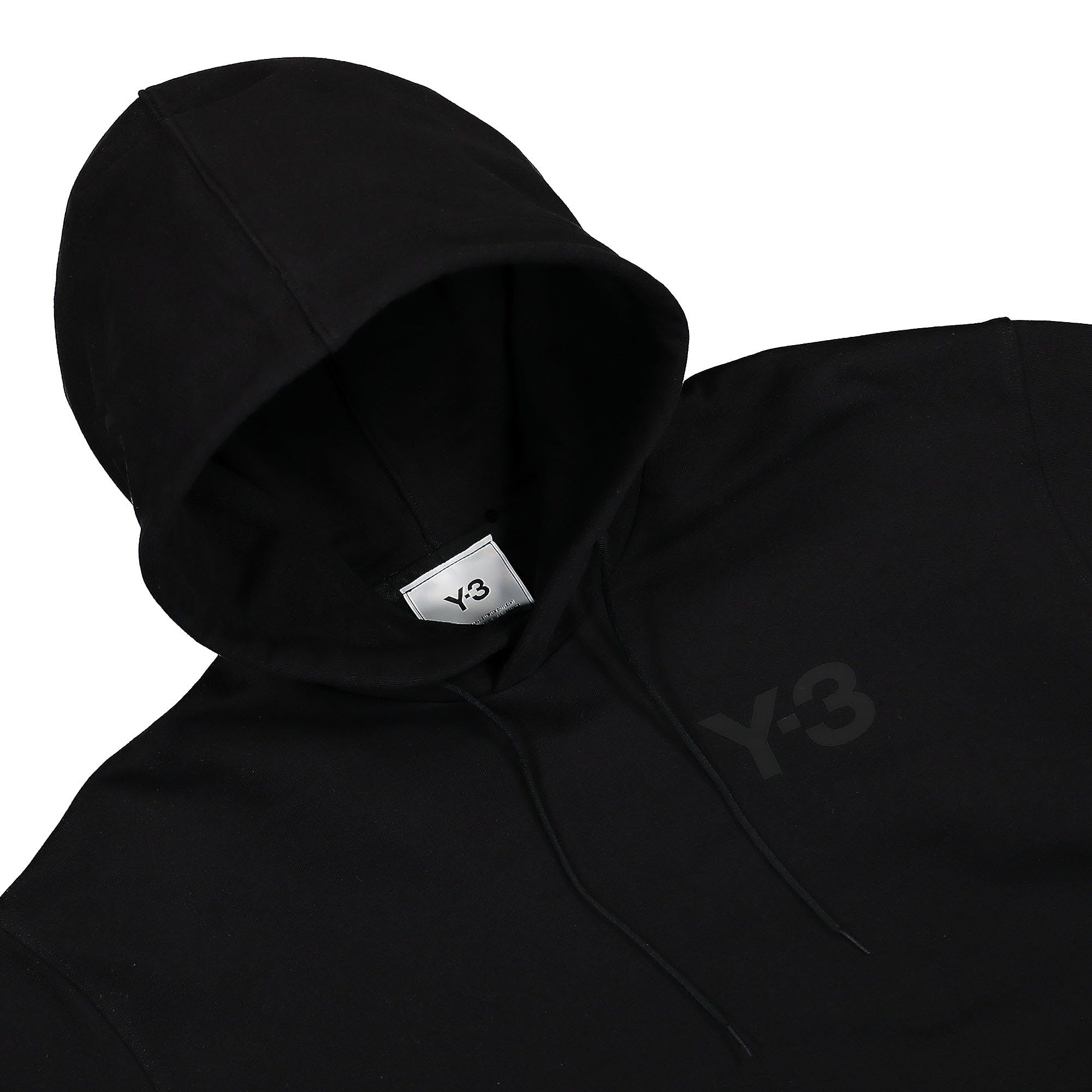 Y-3 Classic Chest Logo Hoodie Black Hoodies Close-up | Overkill