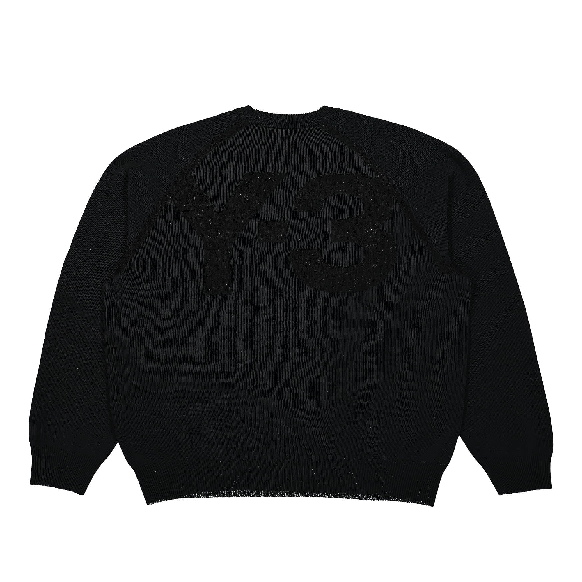 Y-3 Classic Knit Crew Sweater Black Sweatshirts Material | Overkill