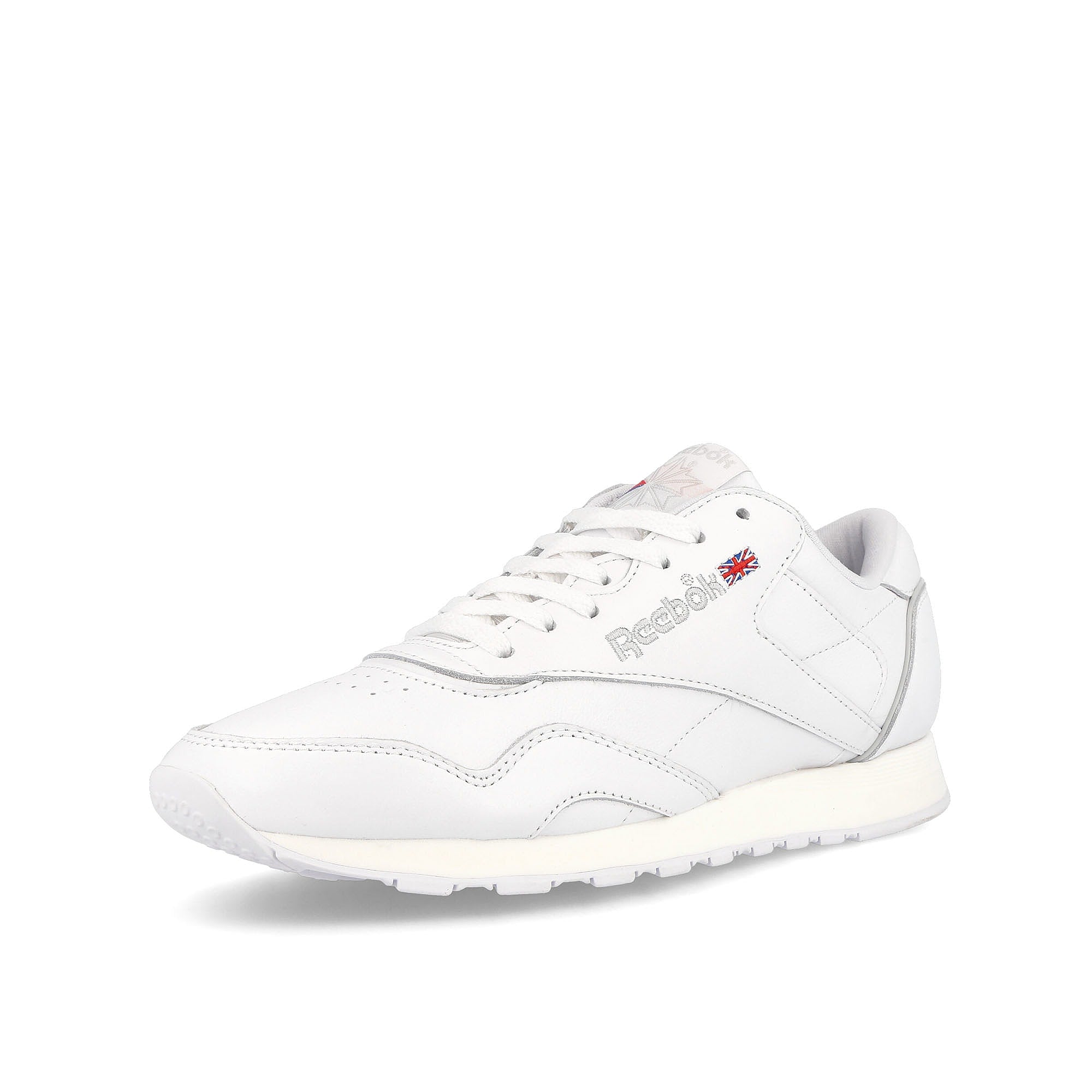 Reebok classic leather plus Footwear White / Pure Grey 2 / Vector Red Sneakers  Close Up | Overkill