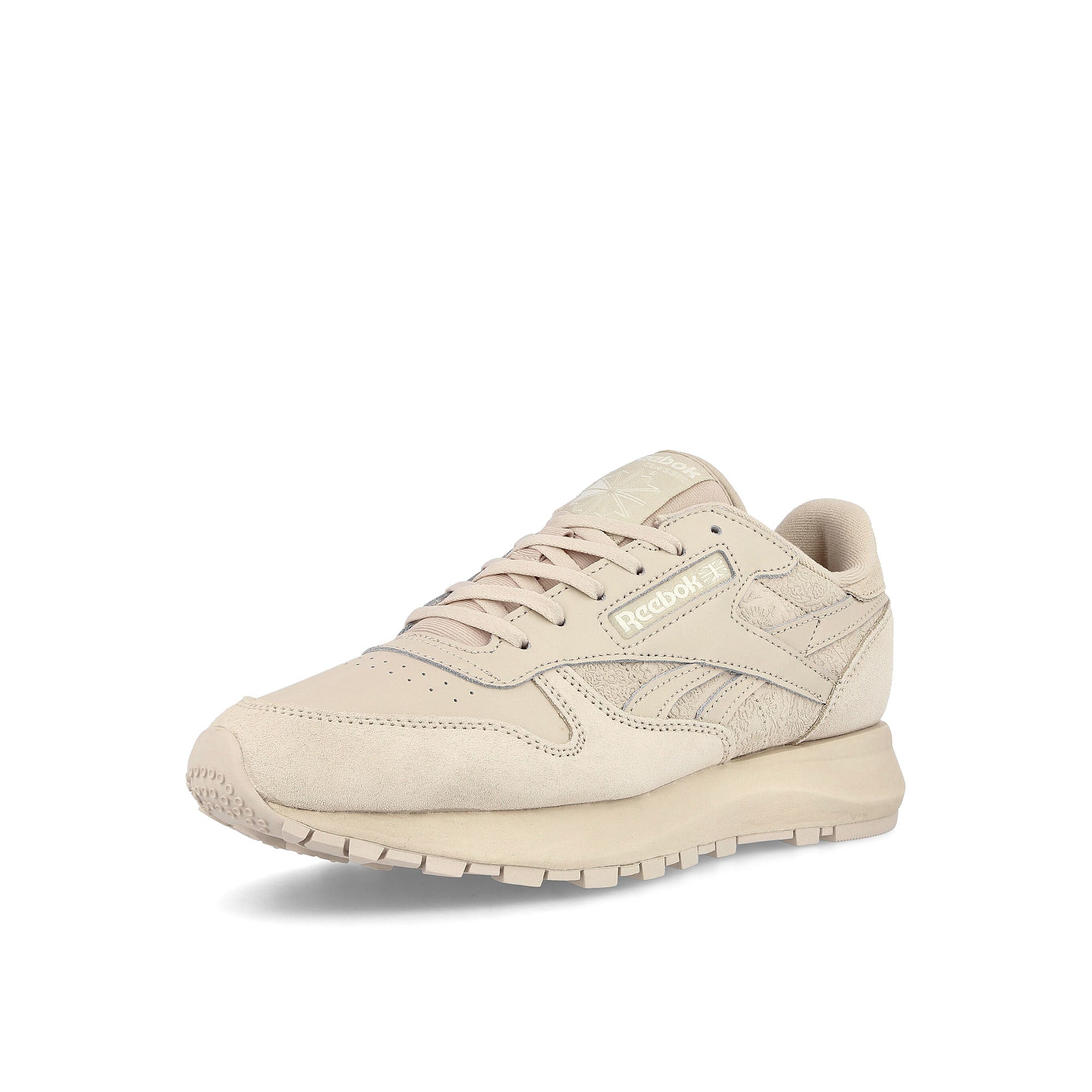 Reebok wmns classic leather sp Stucco / Stucco / Stucco Sneakers  Close Up | Overkill