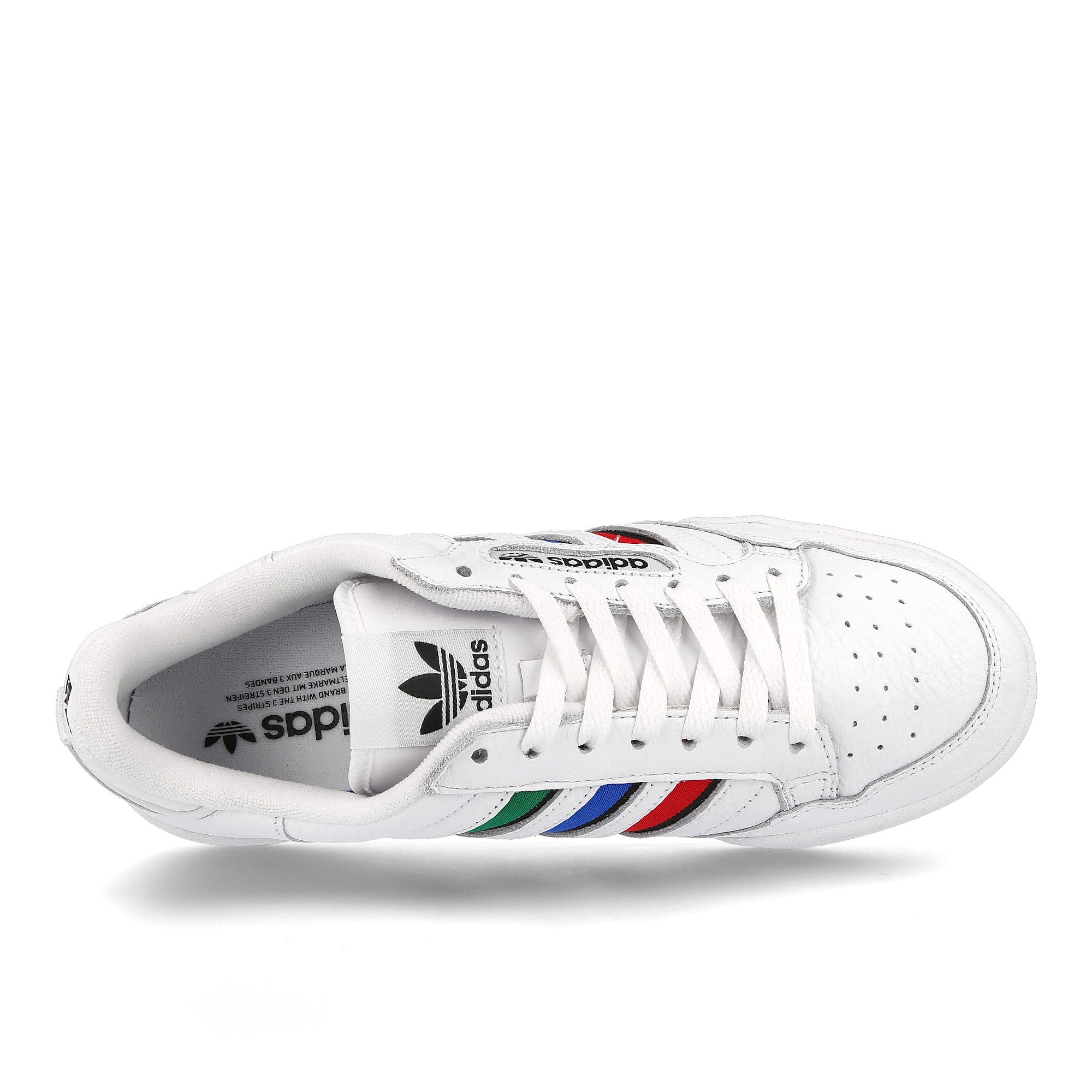 adidas continental 80 stripes Footwear White / Core Black / Blue Bird  Detail view 1 | Overkill