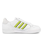 adidas continental 80 stripes Footwear White / Acid Yellow / Core Black   Material | Overkill