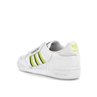 adidas continental 80 stripes Footwear White / Acid Yellow / Core Black  Close-up | Overkill