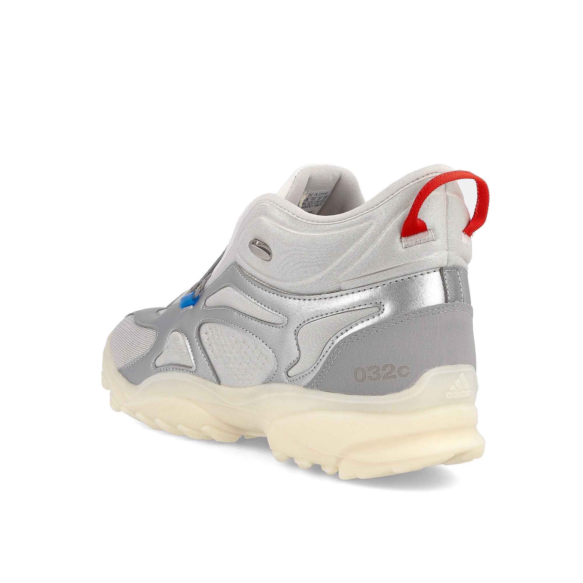 adidas 032c x adidas GSG TR Grey One-Mgh Solid Grey-Solar Blue Mid Top Sneakers  Material | Overkill