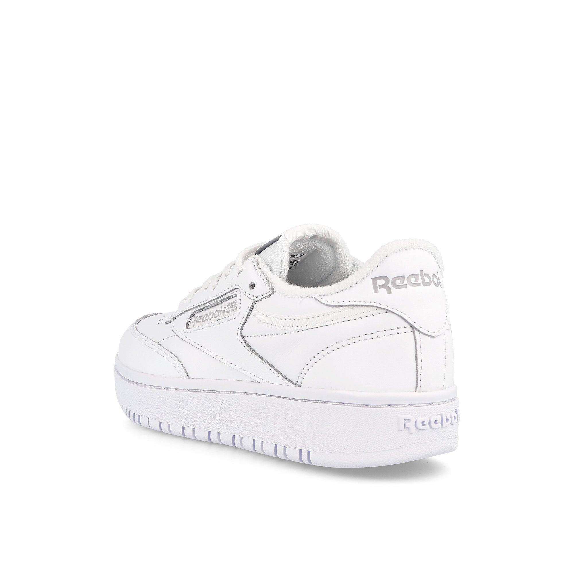 Reebok wmns club c double Footwear White / Footwear White / Cold Grey 2 Sneakers  Material | Overkill