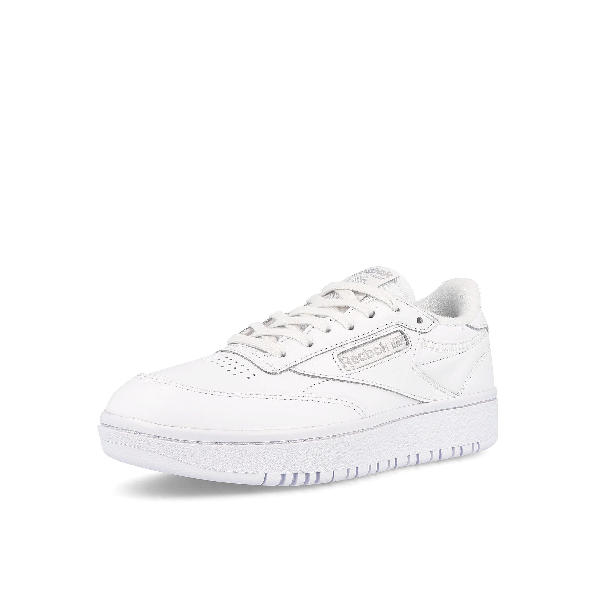 Reebok wmns club c double Footwear White / Footwear White / Cold Grey 2 Sneakers  Close Up | Overkill