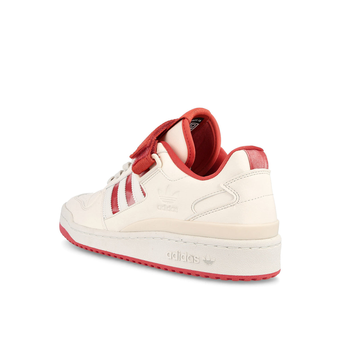 adidas forum low Chalk White / White Tint / Crew Red Sneakers  Material | Overkill