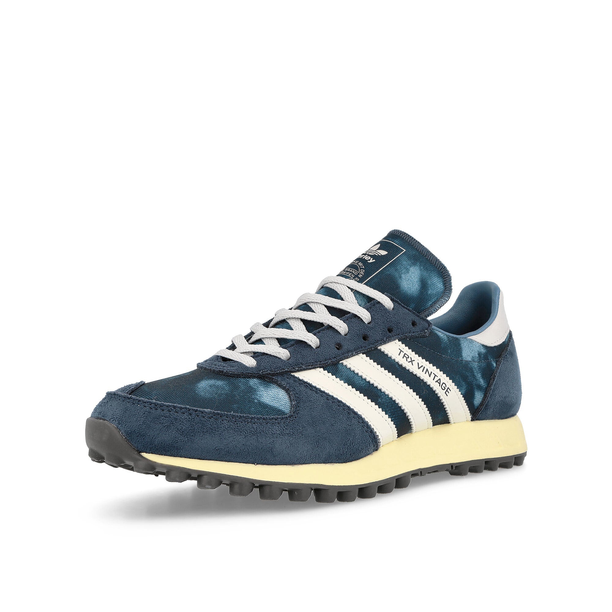 adidas trx vintage Crew Navy-Off White-Altered Blue Low Top Sneakers  Close Up | Overkill
