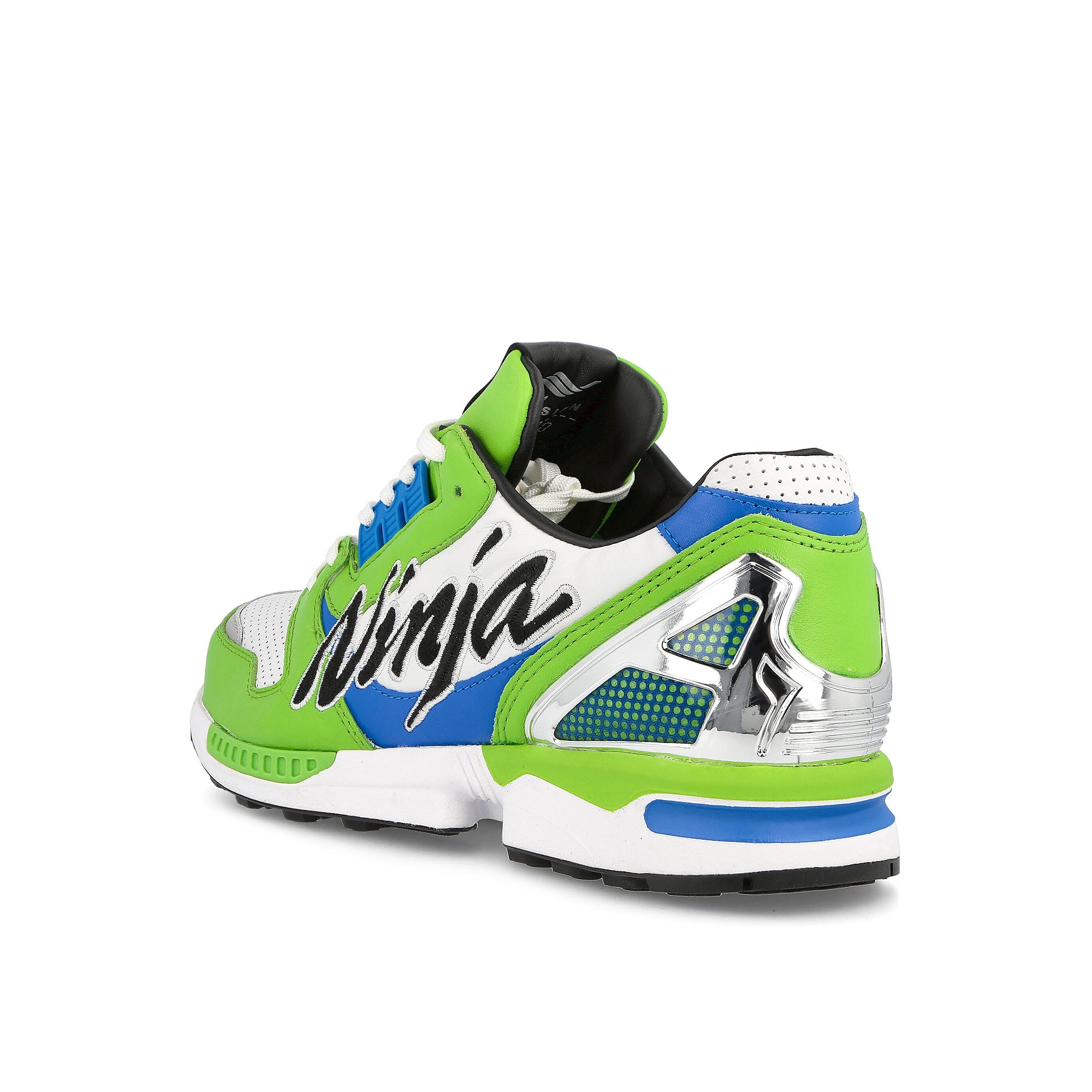 adidas Kawasaki x adidas ZX 8000 Semi Solar Green / Semi Solar Green / Black / Blue  Close-up | Overkill