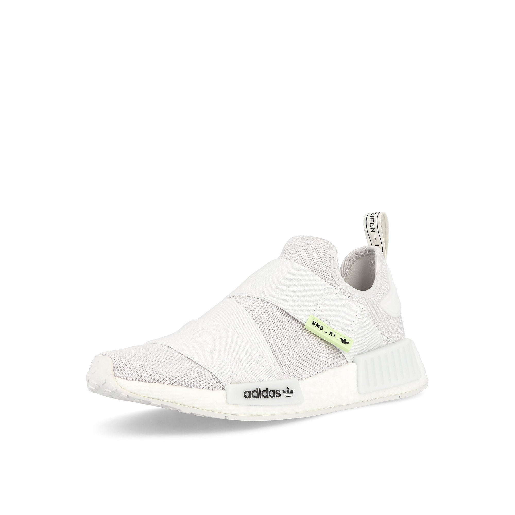 adidas NMD_R1 W Footwear White-Footwear White-Core Black Low Top Sneakers  Close Up | Overkill
