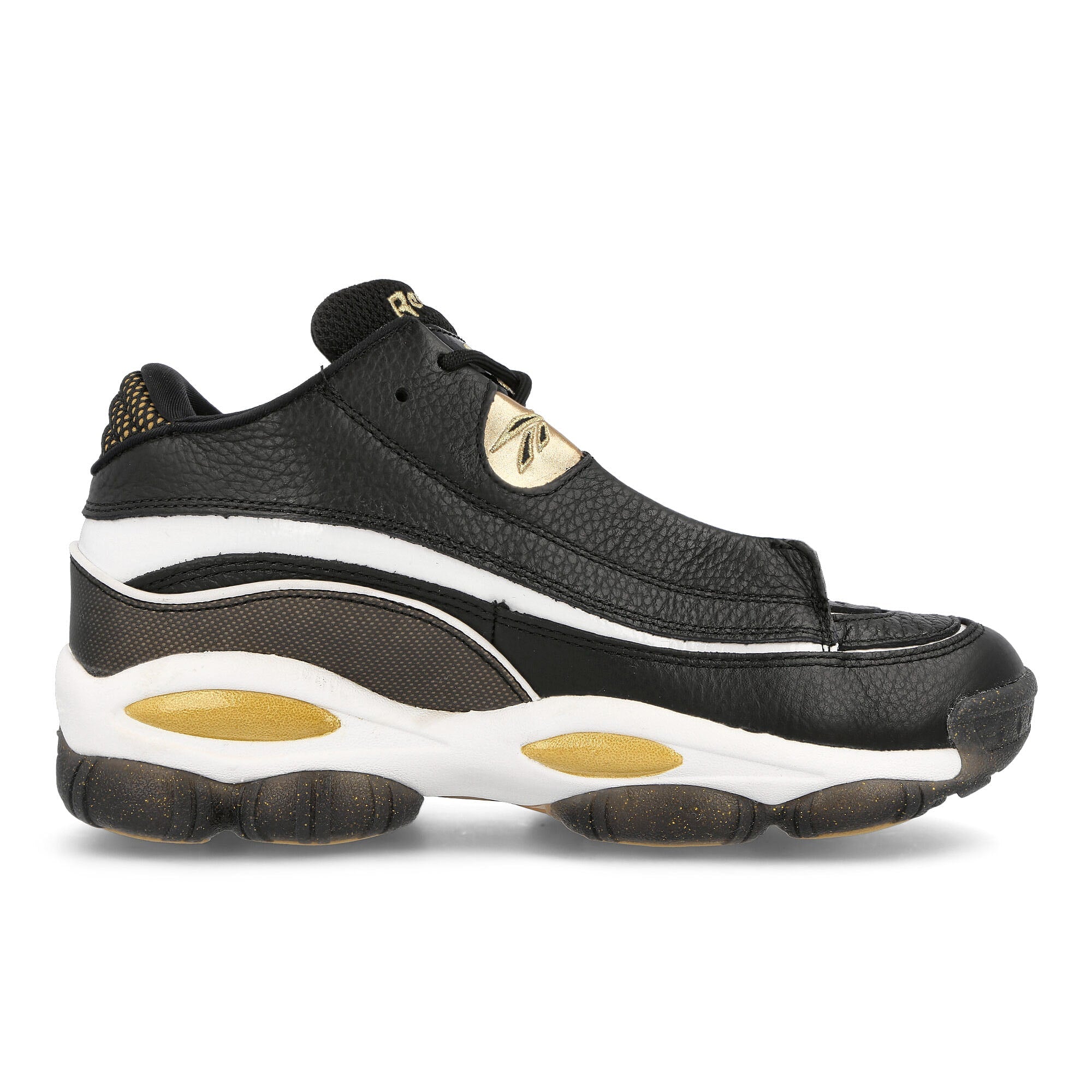 Reebok The Answer DMX Core Black / Footwear White / Metallic Gold Sneakers  Silhouette | Overkill