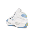 Reebok Question Mid Cloud White-Fluid Blue-Toxic Yellow Mid Top Sneakers  Material | Overkill