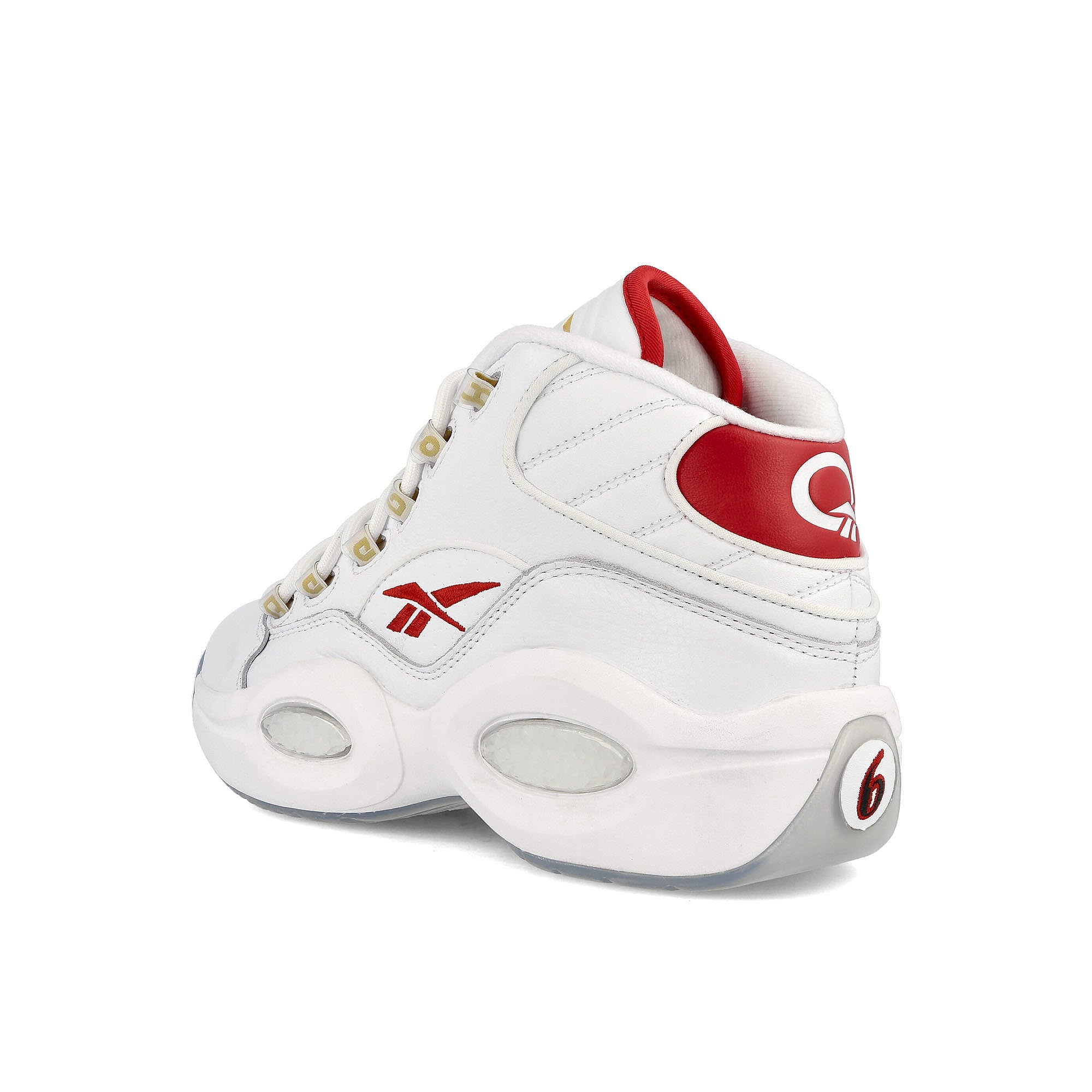 Reebok question mid Footwear White-Footwear White-Vector Red Sneakers  Material | Overkill