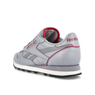 Reebok classic leather 1983 vintage Cold Grey 3-Flash Red-Chalk Low Top Sneakers  Material | Overkill