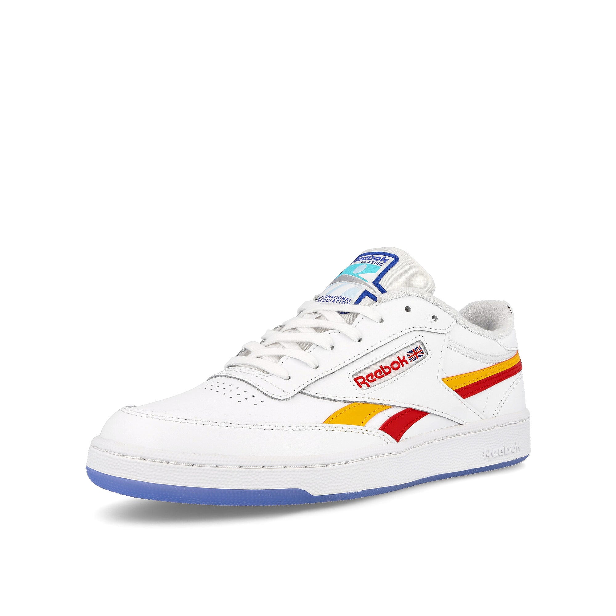 Reebok club c revenge Footwear White / Collegiate Gold / Vector Red  Detailfoto | Overkill
