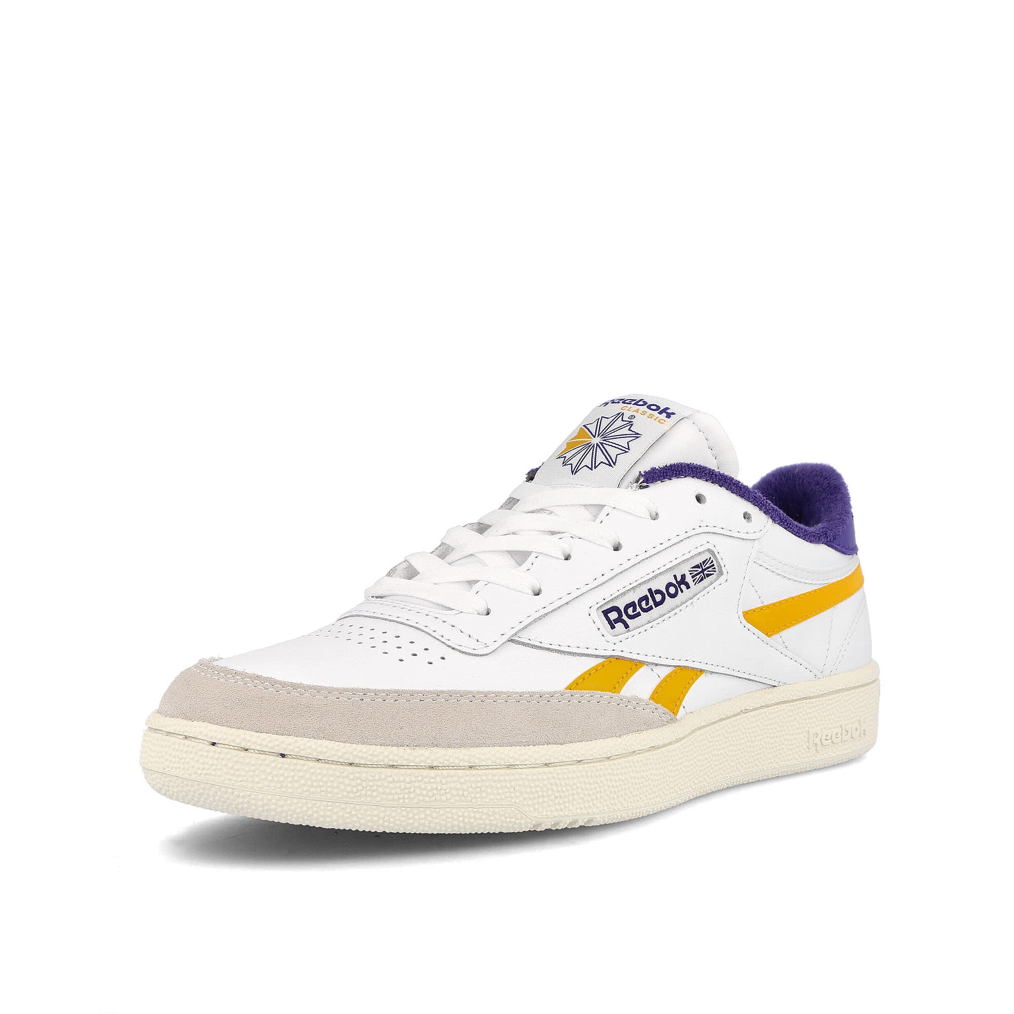 Reebok club c revenge Footwear White / Collegiate Gold / Bold Purple  Detailfoto | Overkill