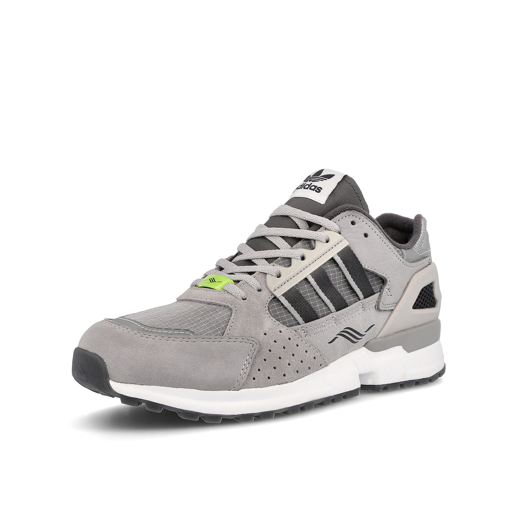 adidas zx 10.000 c Clear Grey-Clear Grey-Core Black Sneakers  Close Up | Overkill