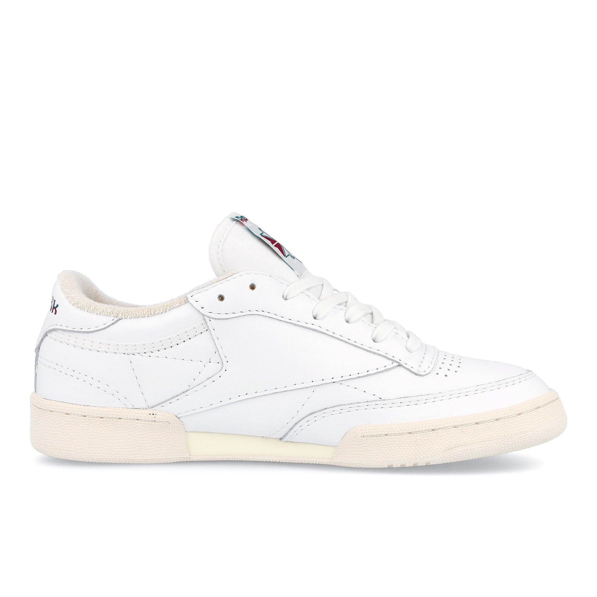 Reebok club c 85 vintage Footwear White / Seaport Teal / Classic Burgundy Low Top Sneakers  Silhouette | Overkill