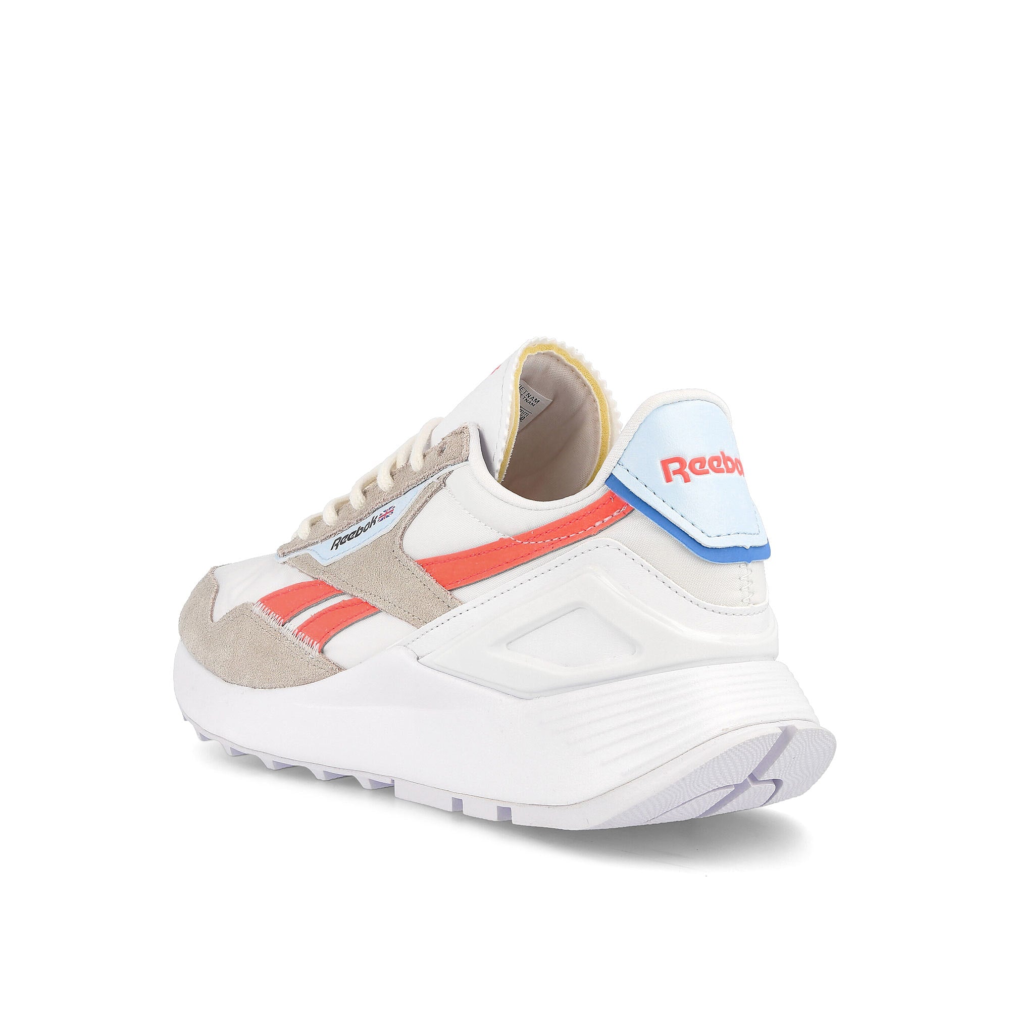 Reebok wmns classic legacy az Footwear White-Moonstone-Orange Flare Sneakers  Material | Overkill