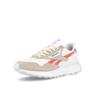 Reebok wmns classic legacy az Footwear White-Moonstone-Orange Flare Sneakers  Close Up | Overkill