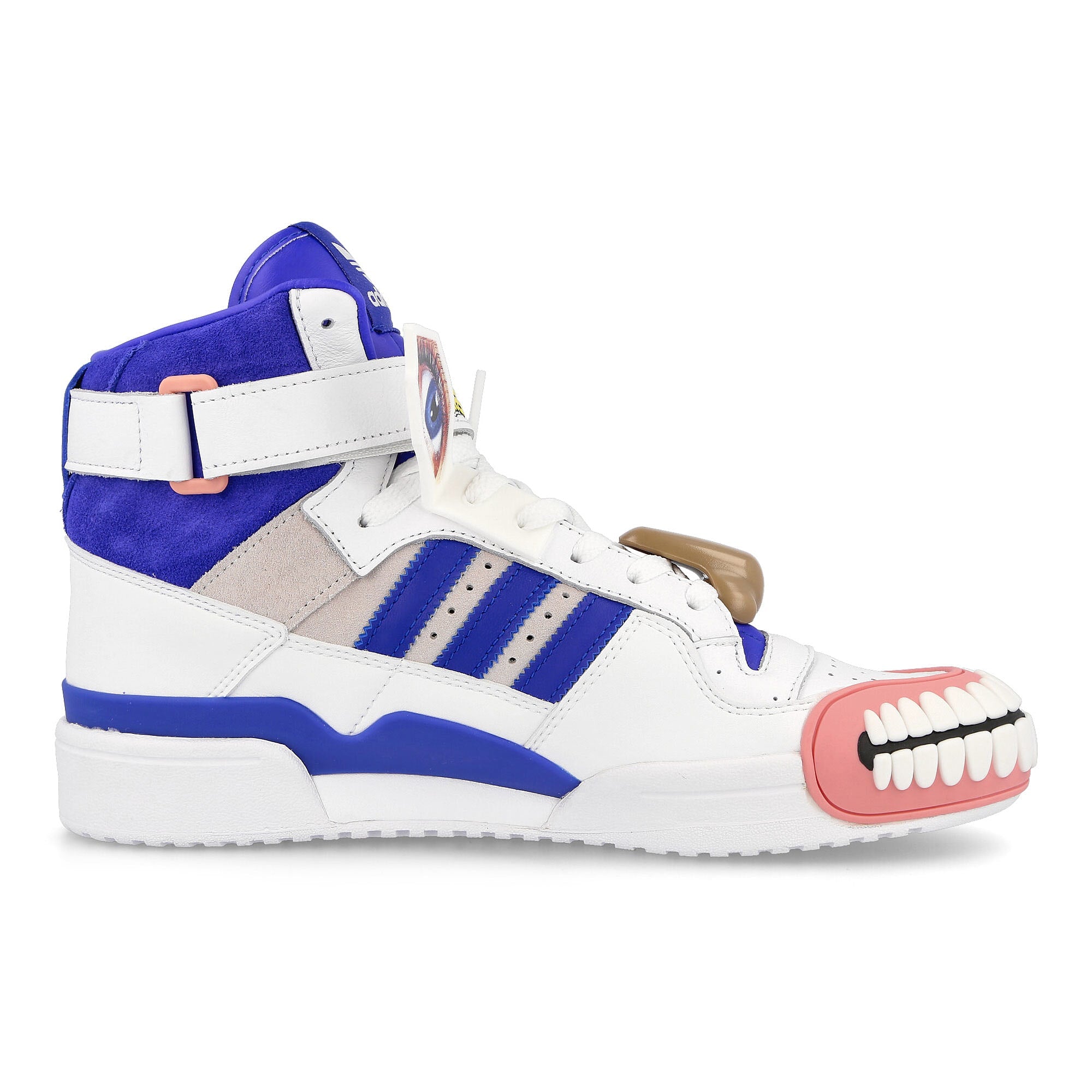 adidas Kerwin Frost x adidas Forum Hi Humanchives Footwear White-Bold Blue-Yellow Sneakers  Silhouette | Overkill