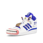 adidas Kerwin Frost x adidas Forum Hi Humanchives Footwear White-Bold Blue-Yellow Sneakers  Close Up | Overkill